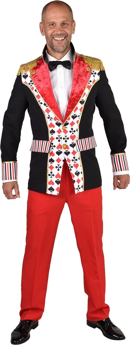 Casino Kostuum | Punto Banco Casino Jas Man | XL | Carnaval kostuum | Verkleedkleding